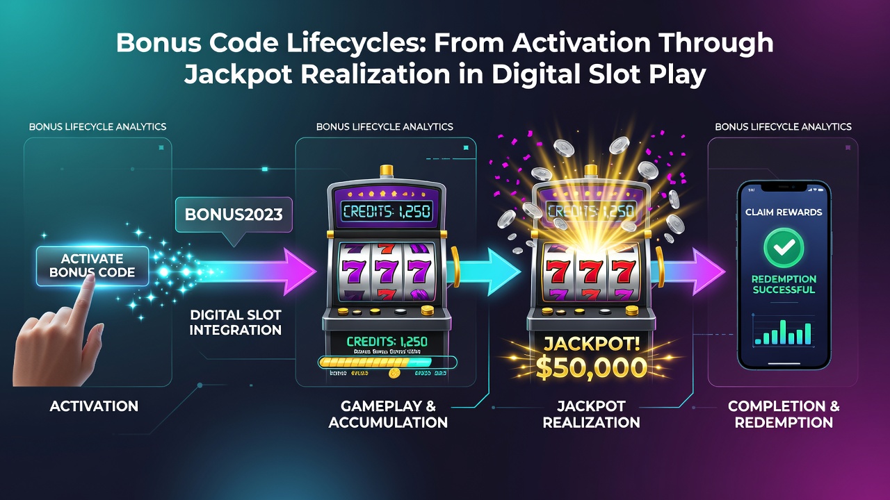 Player dashboard displaying bonus balance progression alongside jackpot meter in a digital slot environment