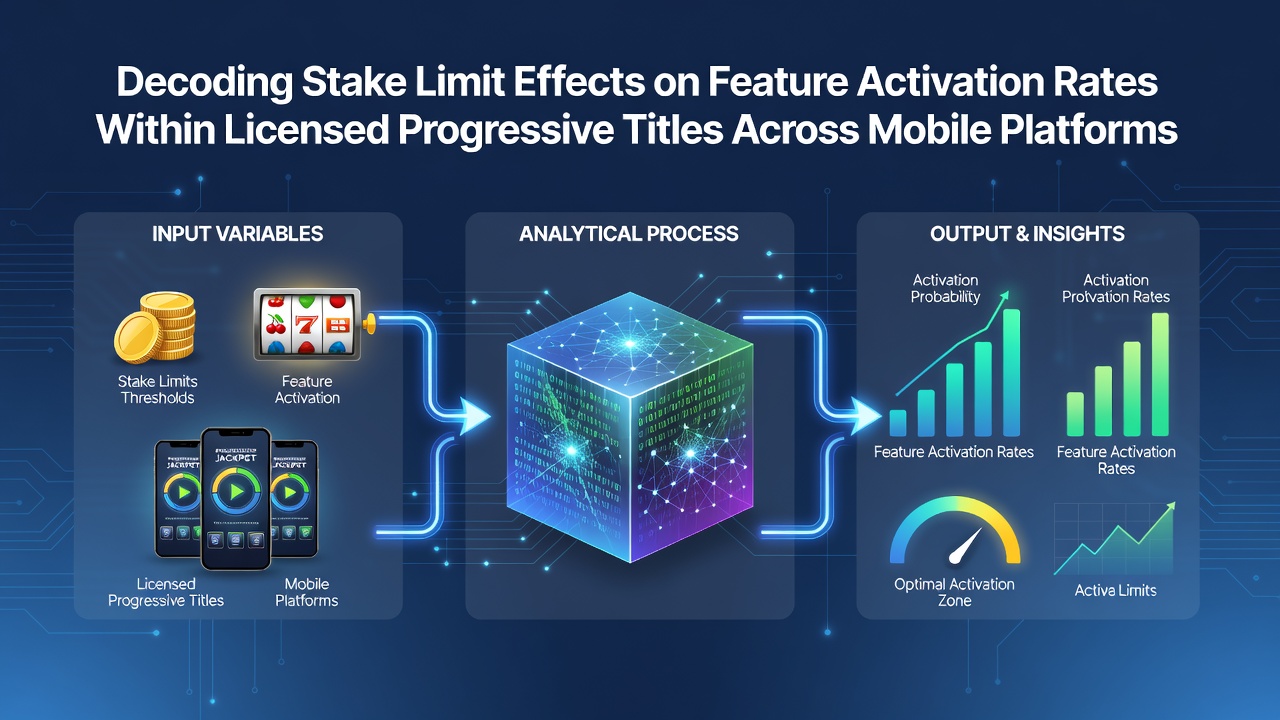 Mobile progressive slot interface showing stake selection and feature indicators on a smartphone screen