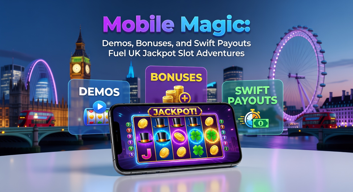 Close-up of a hand holding a smartphone with a jackpot slot payout screen, coins exploding and a massive win notification popping up
