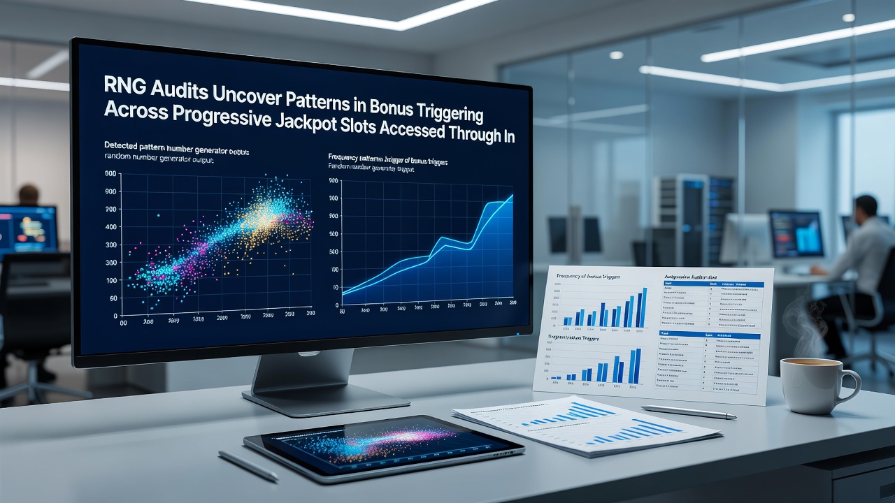 Data charts from RNG audits displaying bonus frequency patterns in progressive slots linked to instant payment methods