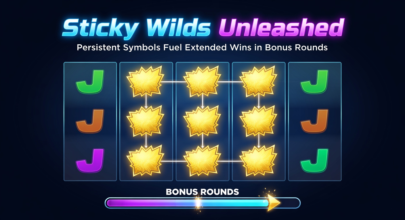 Close-up of a slot bonus round with multiple sticky wilds stacked across reels, triggering massive multipliers and extended respins